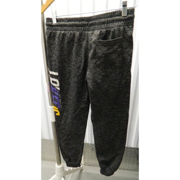 Los Angeles Lakers NBA Youth L (14-16) Gray Jogger Sweatpants Logo Print Pockets - Picture 7 of 10